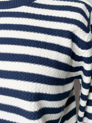 DANEFAE “Danepearly Sweater” off-white/navy
