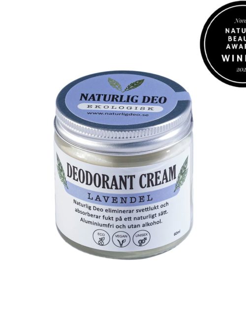 Naturlig Deo- Organic Deocreme Lavendel