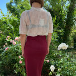VERY CHERRY “ Pencil Skirt“ burgund