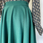 VERY CHERRY “ Circle Skirt“ Bottle Green Tellerrock