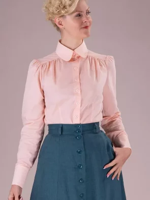 EMMY “The Dandy Dame Shirt” Bluse  Peachy lawn cloth