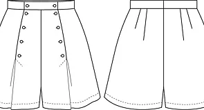 EMMY ” The Ship-A`hoy Shorts” Burgundy herringbone Shorts