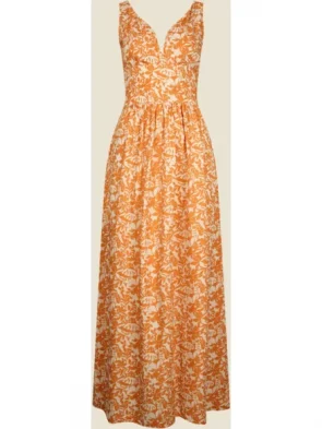 VERY CHERRY ” Limone Dress Paradise Shimmer Orange Sommerkleid